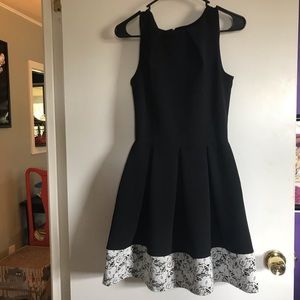 Black and White Fit and Flare Audrey Hepburn Dress